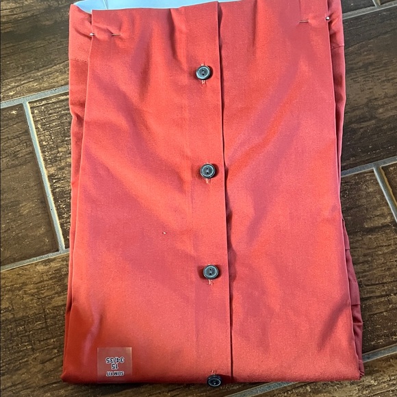 Kenneth Cole Reaction Men's Cherry Red Dress Shirt - Picture 4 of 4